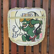 画像4: 壁掛け用飾り樽　風神　1斗ハーフ樽【ディスプレイ樽】Japanese sake decorative barrel (4)